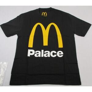 Palace x McDonald's Logo T-Shirt – Black Large New 1264-1271